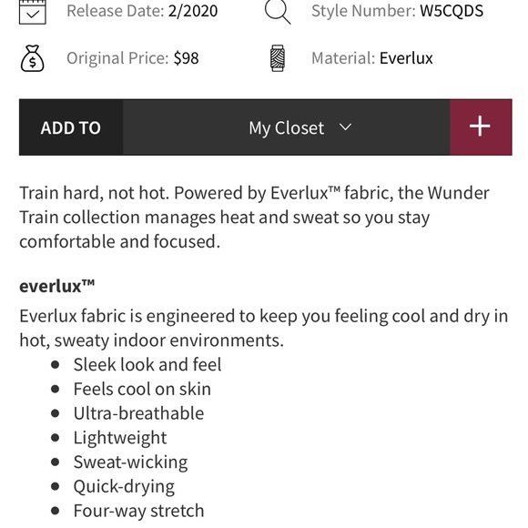 *SOLD* Lululemon Wunder Train High-Rise Legging 25” Length Size 6 - Picture 3 of 7